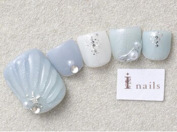 アイネイルズ 三宮店(I nails)/ぷっくり鱗ネイル￥8000