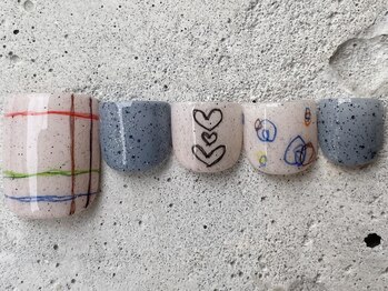 フリークネイル(FREAK Nail)/らくがき色鉛筆FOOT ¥10000