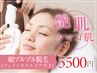 【顔脱毛】エステケア付き☆全顔脱毛＋ヒト幹細胞フェイシャル♪ 5500円