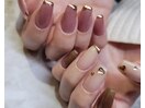 バレンタインネイル
