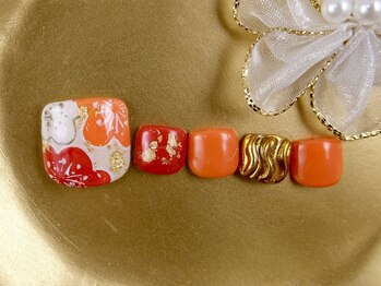 ショコ アンド ラム(Syoko&Lum)/☆お正月ネイル☆