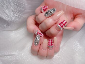ミキネイルサロン(MiKi Nail Salon)/チェック柄ネイル