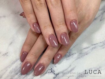 ネイルアトリエルカ(nail atelier LUCA)/R-158 大人っぽワンカラーネイル