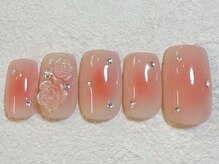 ネイルビート(NAIL BEAT)/チークネイル　バラ　韓国