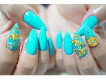 ネイル シスター(nail sister)/ターコイズブルーネイル