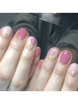 ビアンカ(Bianca)/チューリップで春ネイル☆