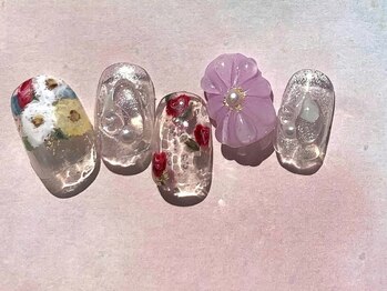 ゆびノさき/お花系デザイン