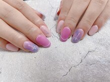 キキネイル 二子玉川(kikinail)/韓国風パープルネイル