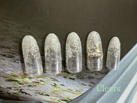 ラメグラ＆リングネイル