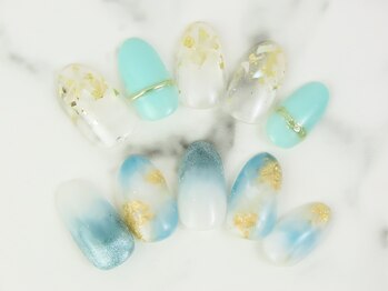 モアニヒロオ 広尾駅前店(MOANI Hiroo)/夏ニュアンスブルー☆フィルイン