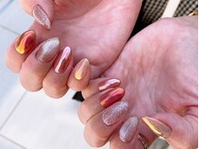 ネイルマジック 仙台一番町店(NAIL MAJIC)/ミラーネイル×マグネットネイル