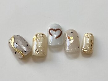 ネイルメゾン 天神店(NAIL MAISON)/ニュアンスアートゴールド¥9000