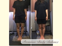 プレミアムボディバランス 上尾(Premium Body Balance)/１３、施術結果(O脚改善)