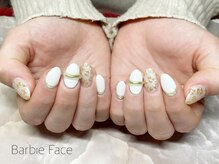 バービーフェイス 恵比寿(Barbie Face)/豹柄リングネイル