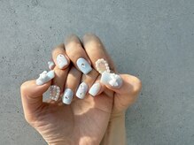 エマネイル バイ チュラ(emma nail_by chula)/持ち込みデザイン/ブルーネイル