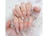 【人気No.2☆チップ長さ出し10本】持ち込みデザイン ￥17,330～ ※口コミ割