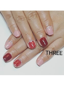 ネイルアンドまつげエクステ専門サロン スリー(THREE)/初回アートコース￥8100