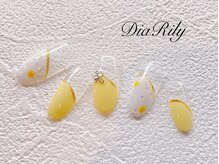 ディアリリー(Dia Rily)/手描き/お花ネイル