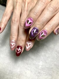 マグネットハートネイル