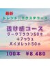 新・透け感コース☆ダークブラウン50本+アッシュバイオレット50本￥8480