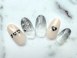 ラメグラ＆ハートアート