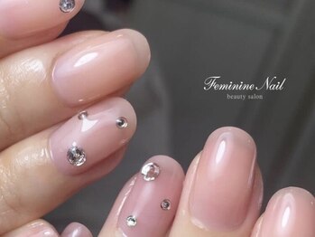 フェミニンネイル(Feminine Nail)の写真/美爪にこだわる大人女性向けサロンが宇都宮に移転ＮewOpen◇美爪形成×大人ピンクはお任せ♪