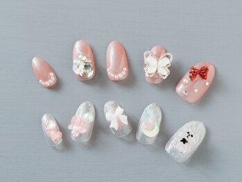 コニー(conny)の写真/【当日予約OK】パーツつけ放題☆豊富なカラー&パーツがつけ放題!デザインを心置きなく楽しめます◎