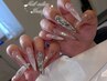 【HAND】チップスカルプ長さだし+持ち込み90分アートやり放題 ¥12800
