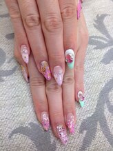 エムアイネイル(MI nail)/ジェルアートつけ放題￥12300