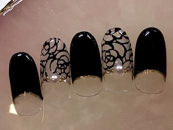 ライト ネイルズ ニシノミヤ(light nails NISHINOMIYA)/シースルーローズ☆