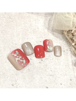 チャンプ 花園店(Champ)/【フットネイル】秋定額デザイン