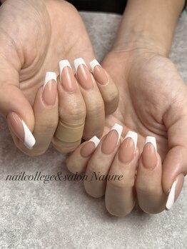 ネイルカレッジアンドサロン ナチュレ(nailcollege&salon NATURE)/バーチャルフレンチスカルプ