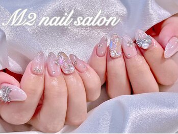 エムズ ネイルサロン(M2)/マグネット氷埋め尽くしネイル