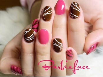 バービーフェイス 恵比寿(Barbie Face)/バレンタインネイル/70分