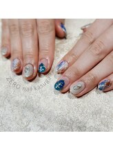 ヘアーゼロネイル(HAIR ZERO nail)/タイル柄アート