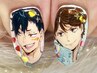 他店様ネイルの上にキャラアートのみ♪２本13100円