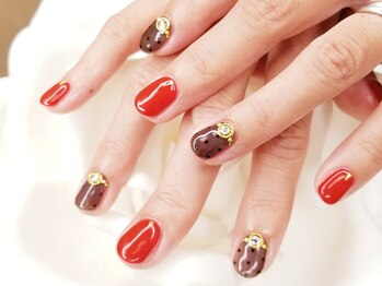 キープ ネイルサロン(KEEP)/秋のドット♪