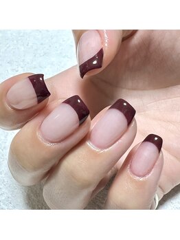 オーク アイラッシュアンドネイル たまプラーザ(OAK)/カラーフレンチ