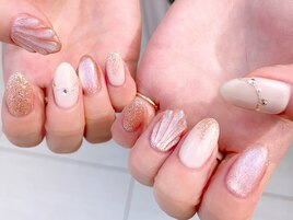 マグネット×マーメイドネイル