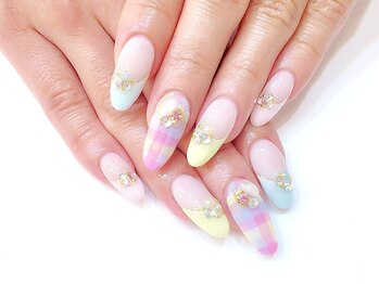 ジェルアート付け放題☆チェック