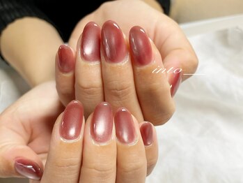 ネイルサロン イントゥ(into_)/ぷるマグ　ピンク　シンプル