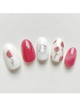 春 チューリップ ミラー 花