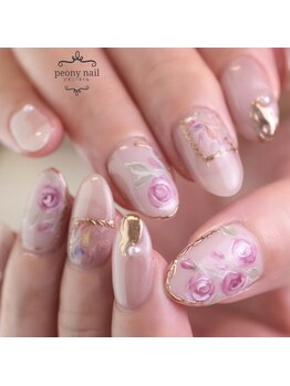 ピオニーネイル(peony nail)/アンティークローズ