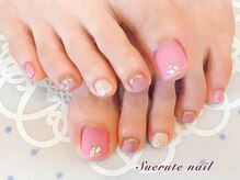 スエルテ ネイルサロン 北千住店/シェル×ミラーフット &nbsp;¥9500