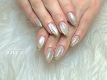 アンガット(angot.)/マグネットミラーフレンチネイル