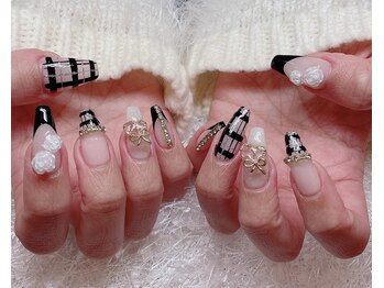 レアネイル 新宿(le'a nail)/チェックネイル