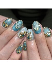 ブルー☆ニュアンスデザイン