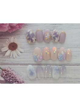 手描きアートが得意なサロン