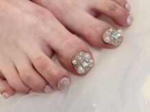 ノーヴェネイル 国分寺(nove.nail)/韓国風キラキラフットネイル☆