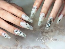 クリーク(CREEK)/ホワイトラメグラデーション